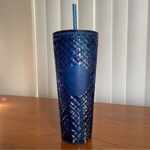 Starbucks Holiday 2022 Azure Blue Venti Tumbler 24oz